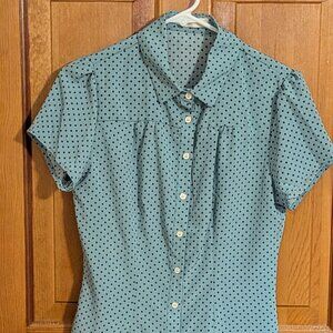 Belle Pogue polka dot blouse